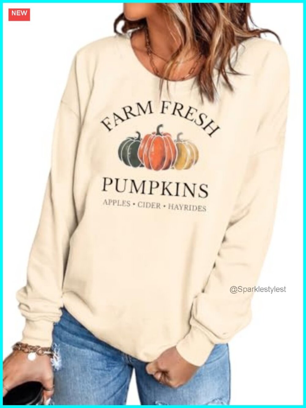 MHTOR Women's Halloween Sweatshirt Loose Fit Cotton Blend Pullover Long Sleeve